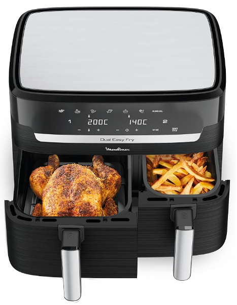Moulinex Easy Fry Dual 8,3 L EZ901820 à double compartiment