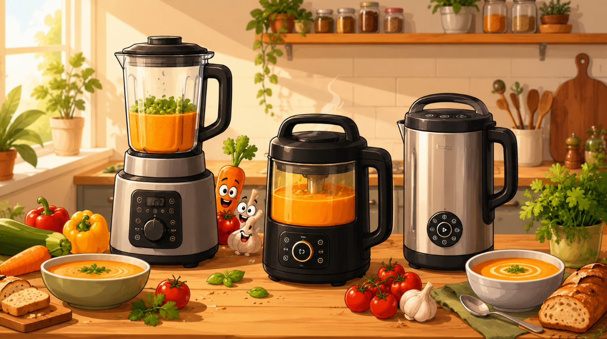 Meilleur blender chauffant 2026 : comparatif de trois modèles